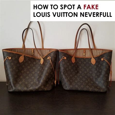 fake louis vuitton vs real louis vuitton|louis vuitton neverfull tote real.